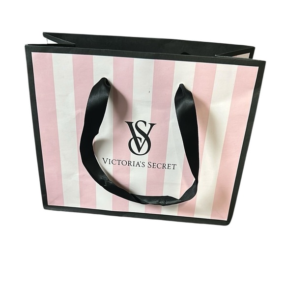 Victoria's Secret Pink and Black Signature Gift Bag - Picture 1 of 7